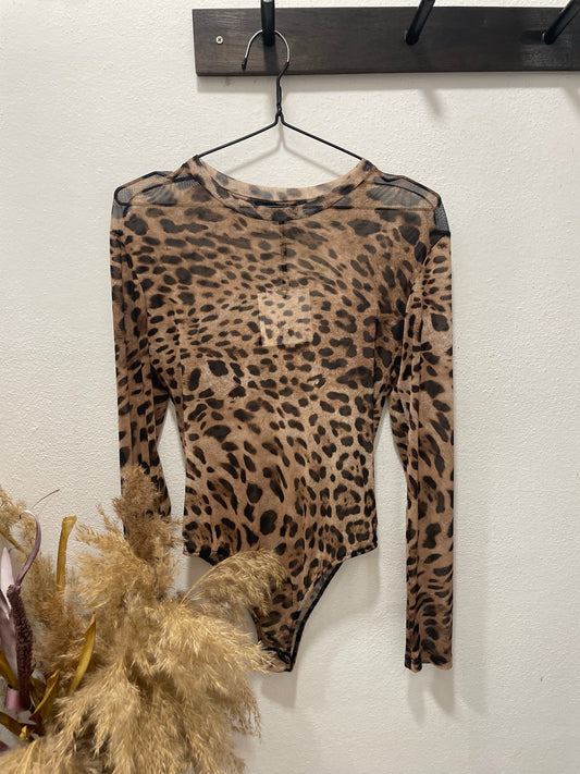 Body leopardato velato